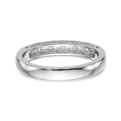 14k White Gold Diamond Wedding Band