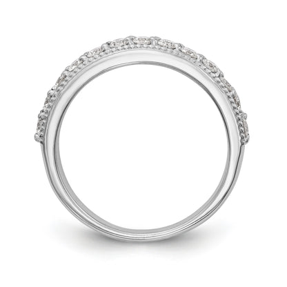 14k White Gold Diamond Wedding Band