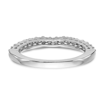 14K White Gold Diamond Wedding Band