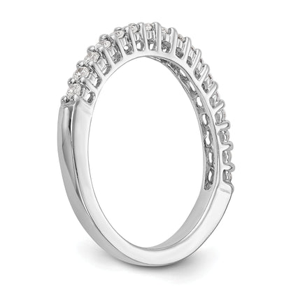 14K White Gold Diamond Wedding Band