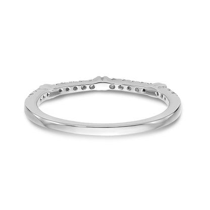 14K White Gold Diamond Wedding Band