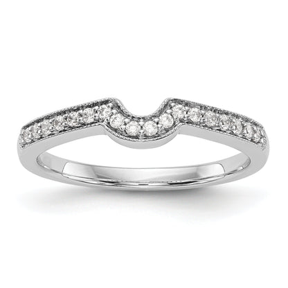 14k White Gold Diamond Wedding Band