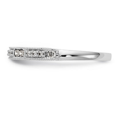 14k White Gold Diamond Wedding Band