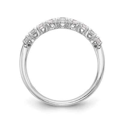 14k White Gold Diamond Wedding Band