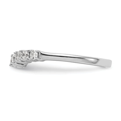 14k White Gold Diamond Wedding Band