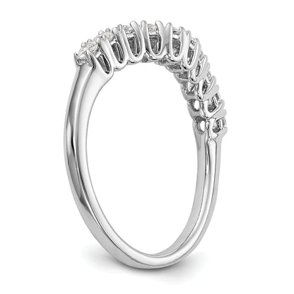 14k White Gold Diamond Wedding Band