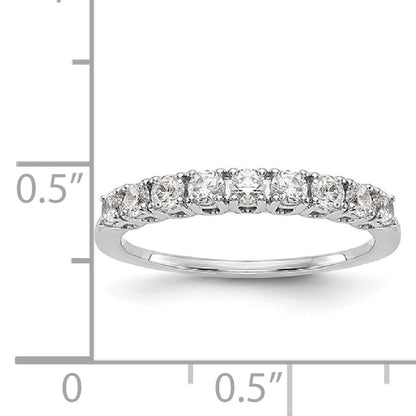 14k White Gold Diamond Wedding Band