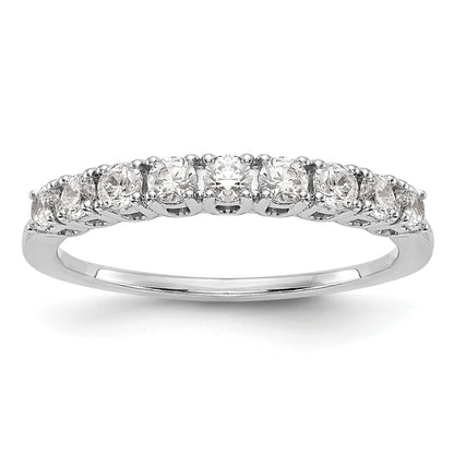 14k White Gold Diamond Wedding Band