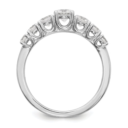 14K White Gold Simulated Diamond Engagement Ring