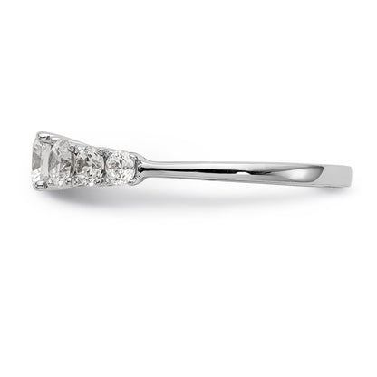 14K White Gold Simulated Diamond Engagement Ring
