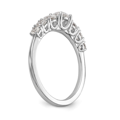 14K White Gold Simulated Diamond Engagement Ring