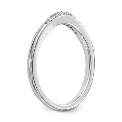 14k White Gold Diamond Wedding Band