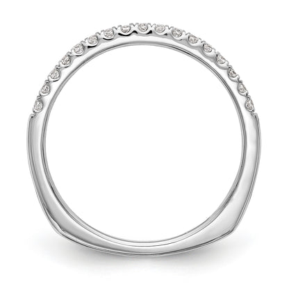 14k White Gold Diamond Wedding Band