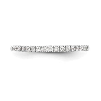 14k White Gold Diamond Wedding Band
