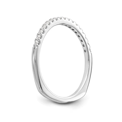 14k White Gold Diamond Wedding Band