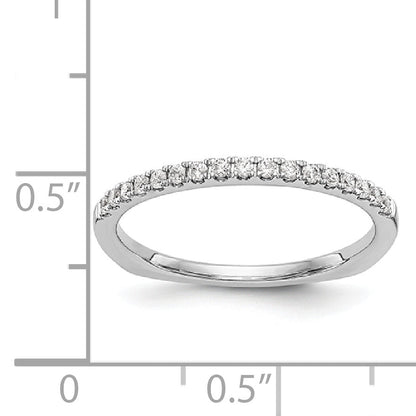 14k White Gold Diamond Wedding Band