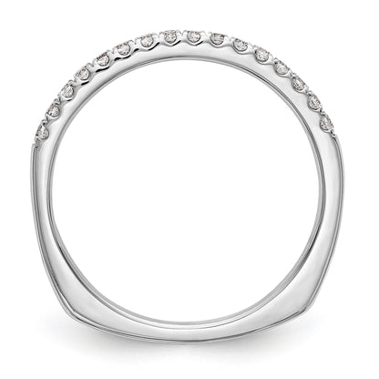 14k White Gold Diamond Wedding Band
