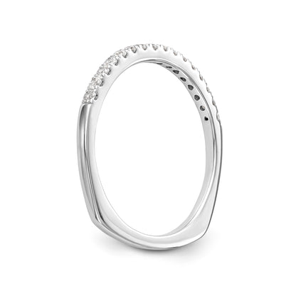 14k White Gold Diamond Wedding Band
