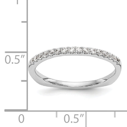 14k White Gold Diamond Wedding Band