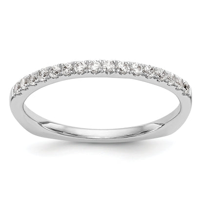 14k White Gold Diamond Wedding Band