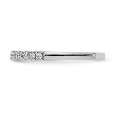 14k White Gold Diamond Wedding Band