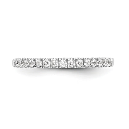14k White Gold Diamond Wedding Band