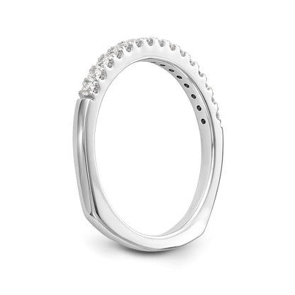 14k White Gold Diamond Wedding Band