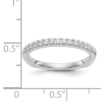 14k White Gold Diamond Wedding Band