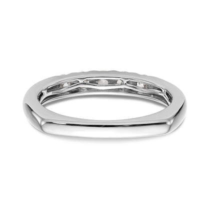 14K White Gold Diamond Wedding Band