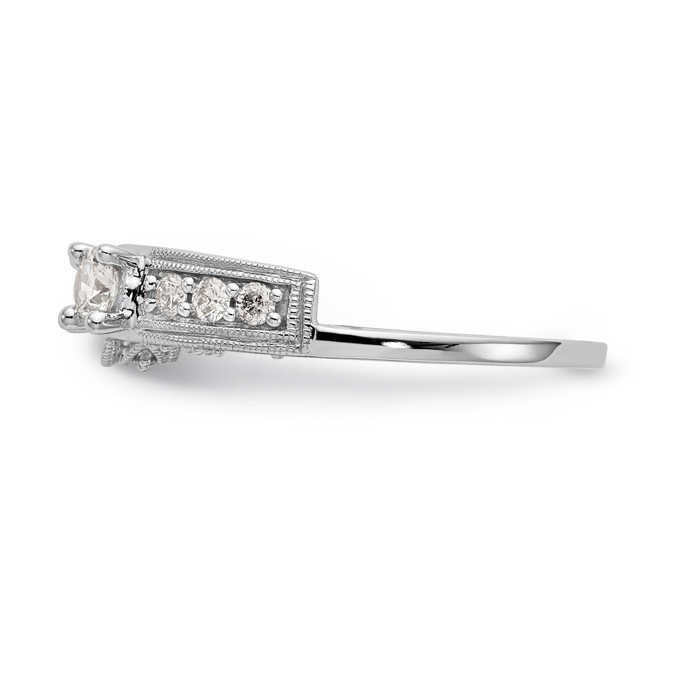 14K White Gold Diamond Wrap