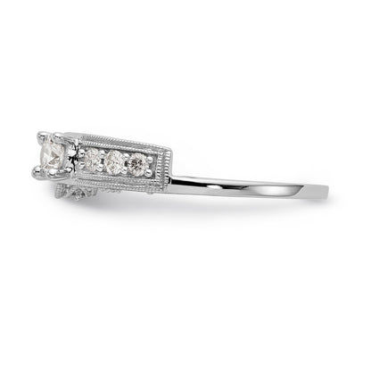 14K White Gold Diamond Wrap