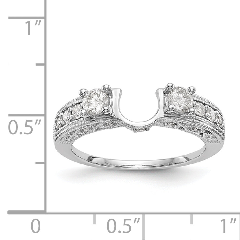 14K White Gold Diamond Wrap