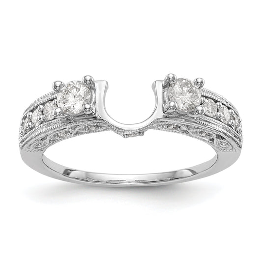 14K White Gold Diamond Wrap