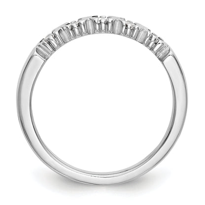 14K White Gold 5 Stone Diamond Band