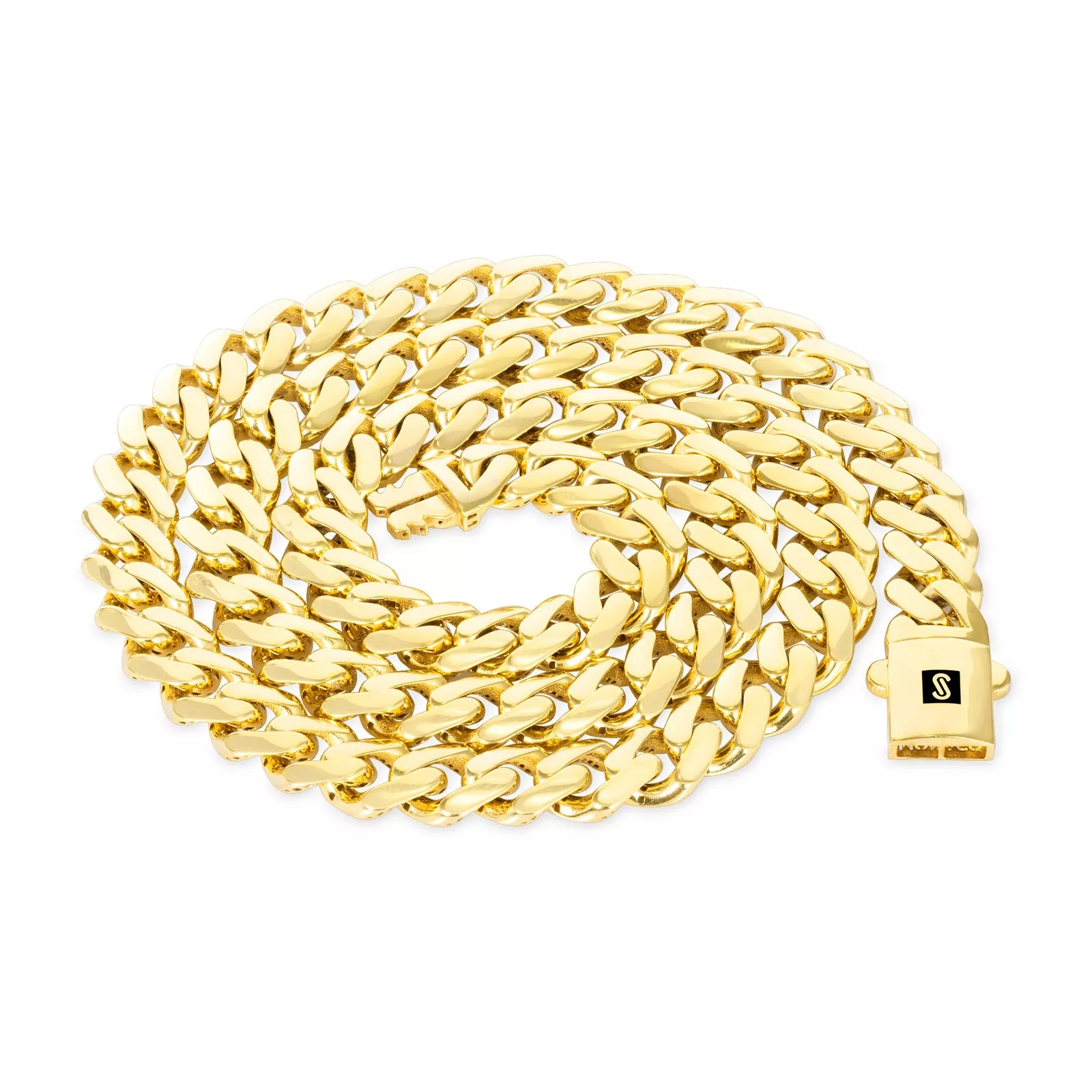 14k Yellow Gold Royal Monaco Miami Cuban Link 5mm Chain Bracelet Box Clasp 7.5"