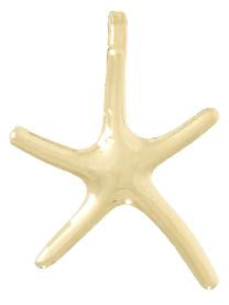 10K Yellow Gold Dancing Starfish Charm