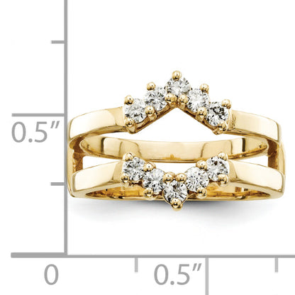 14k AA Diamond Guard