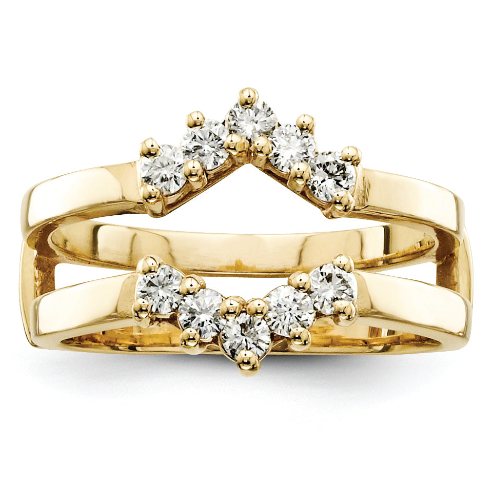 14k AA Diamond Guard