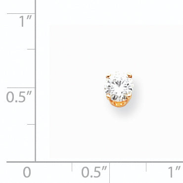 14k Single Stud Diamond Earring