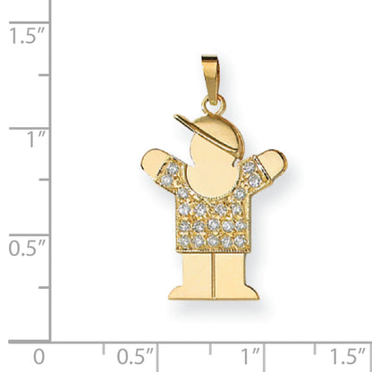 14k VS Diamond kid pendant