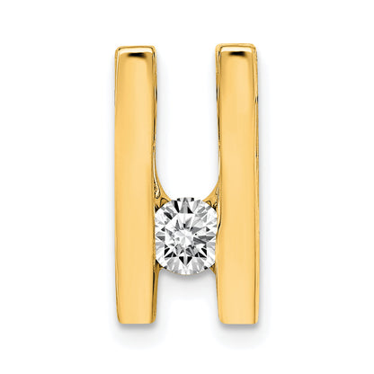 14k AA 4.1mm Diamond Slide