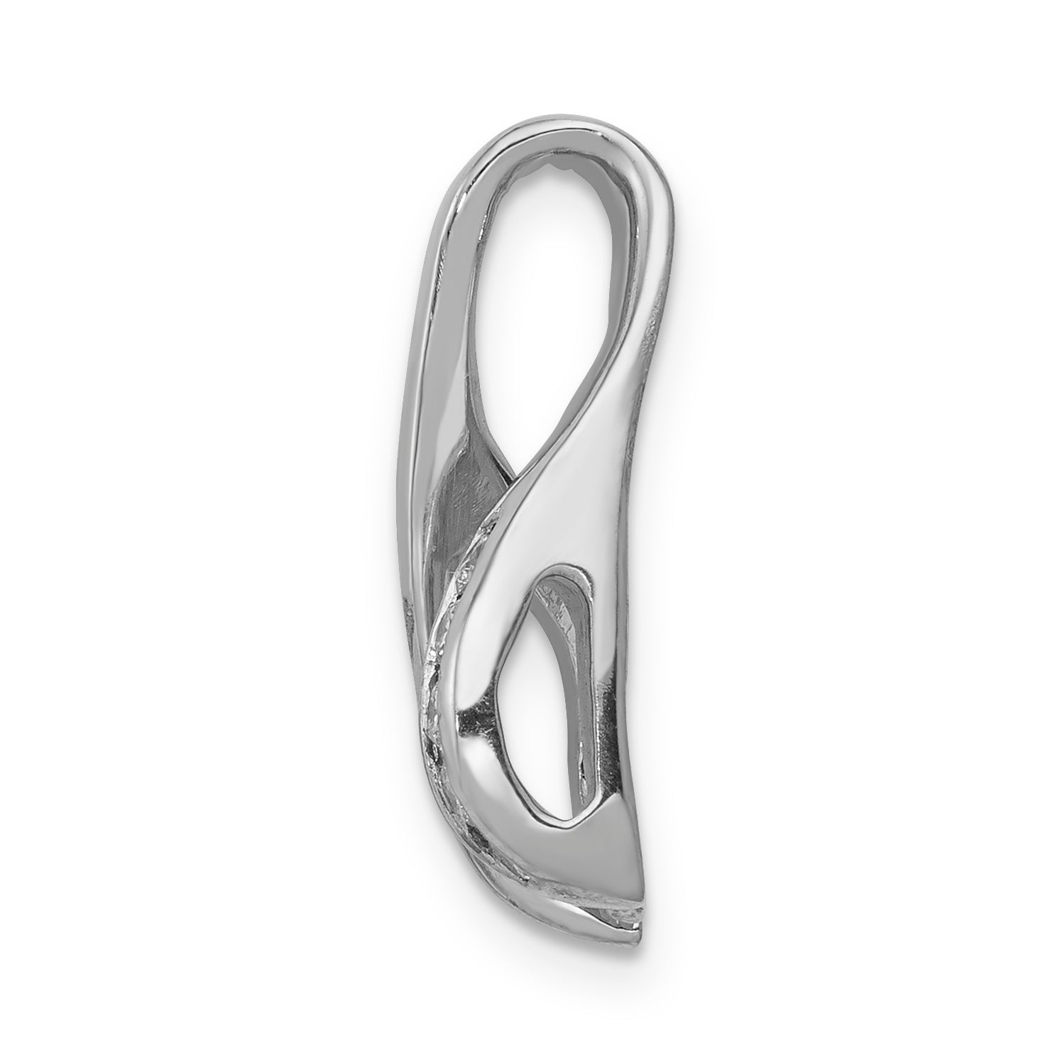 14k White Gold A Diamond Peg Slide