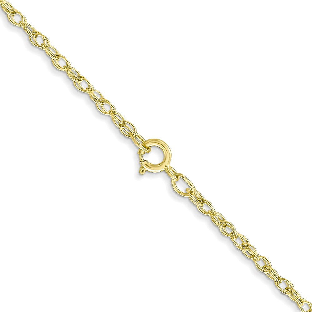 14K Yellow Gold 18 inch Carded 1.35mm Cable Rope with Spring Ring Clasp Chain Necklace