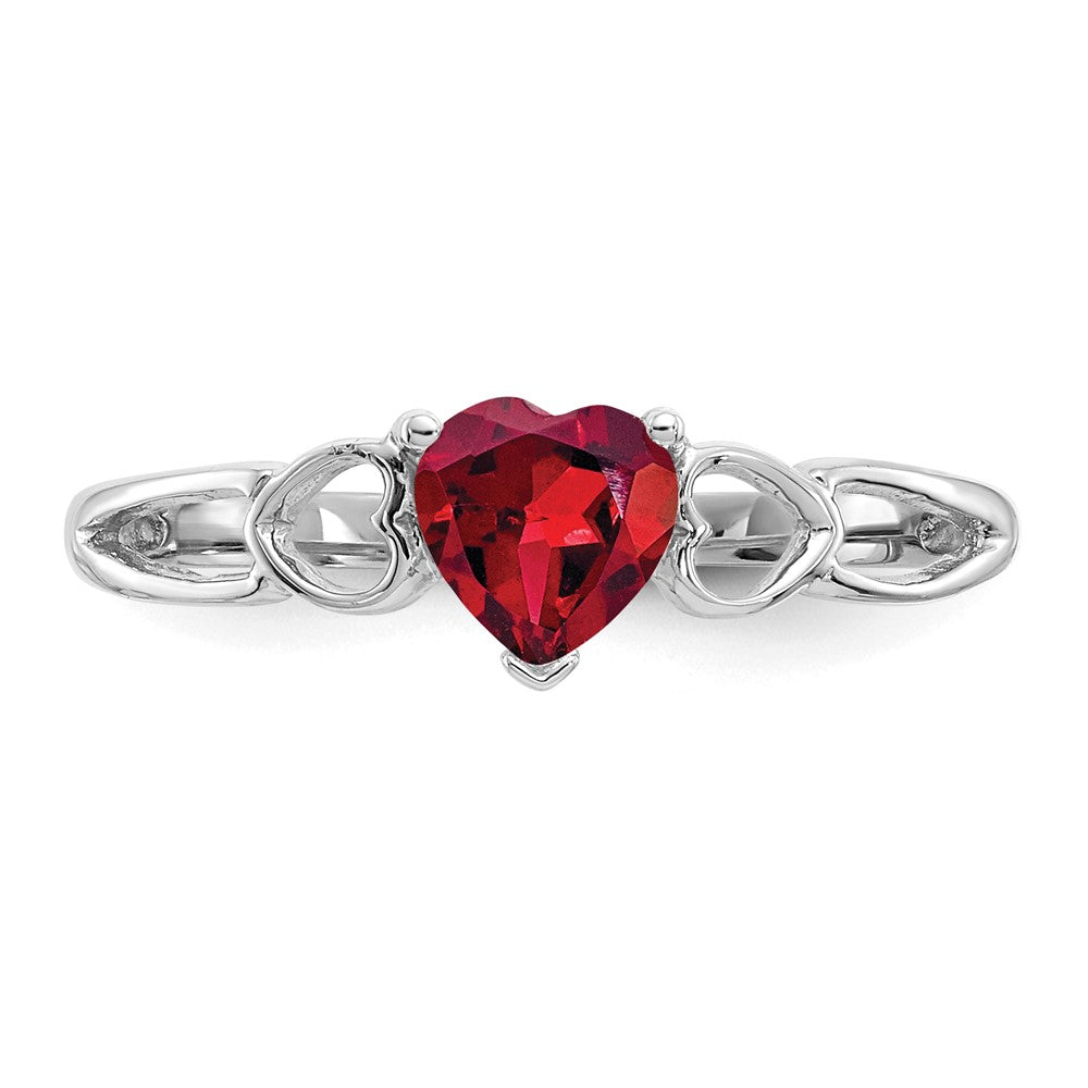 10K White Gold Birthstone Ring Mounting