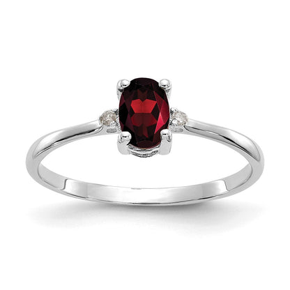 10K White Gold Birthstone Ring Mounting