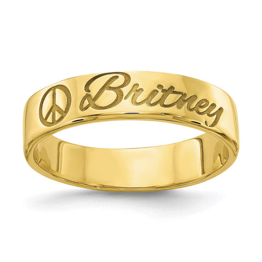 10k yellow gold customized ring 10xnr102y