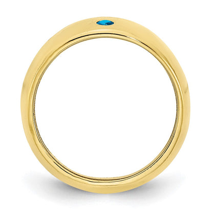 10k yellow gold 1 birthstone personalized cigar ring 10xnr109y
