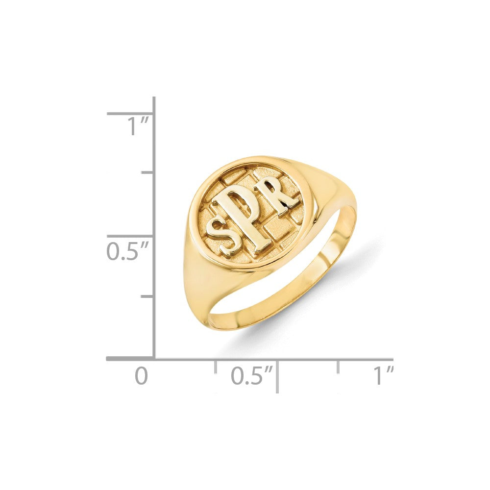 10k yellow gold monogram signet ring 10xnr46y