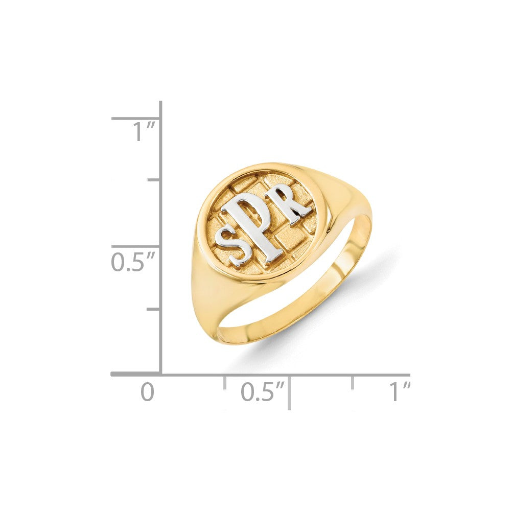 10k yellow gold monogram signet ring 10xnr48y