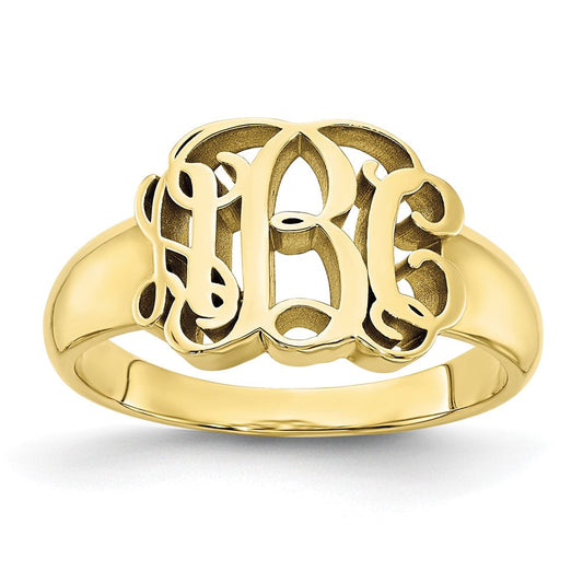 10k yellow gold monogram signet ring 10xnr51y